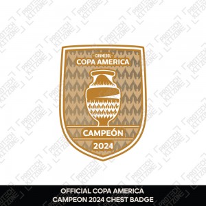 Official Copa America Campeón 2024 Badge (Argentina)