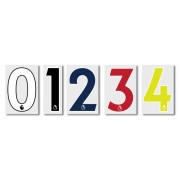 [Season 2017/19 - White] Official The Premier League 49mm Alphabet and 230mm Number