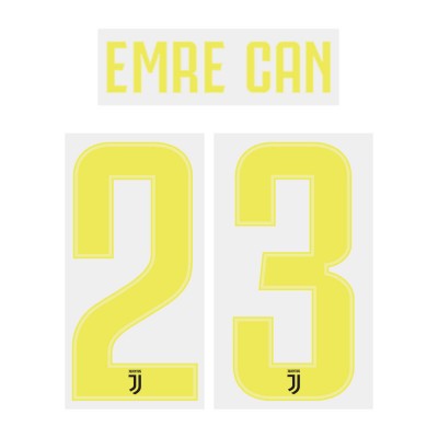Emre Can 23 (Official Juventus 2018/19 Third Name and Numbering)