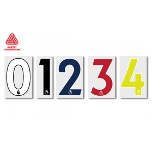 Official The Premier League 230mm Adult Number - Season 2019/20 Onwards (by Avery Dennison)
