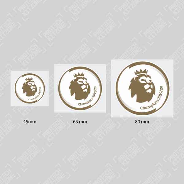 Authentic The Premier League Champions 2019/20 Gold Patch (by Avery Dennison), Official English Leagues Badges, PL CHAMP 2021, 