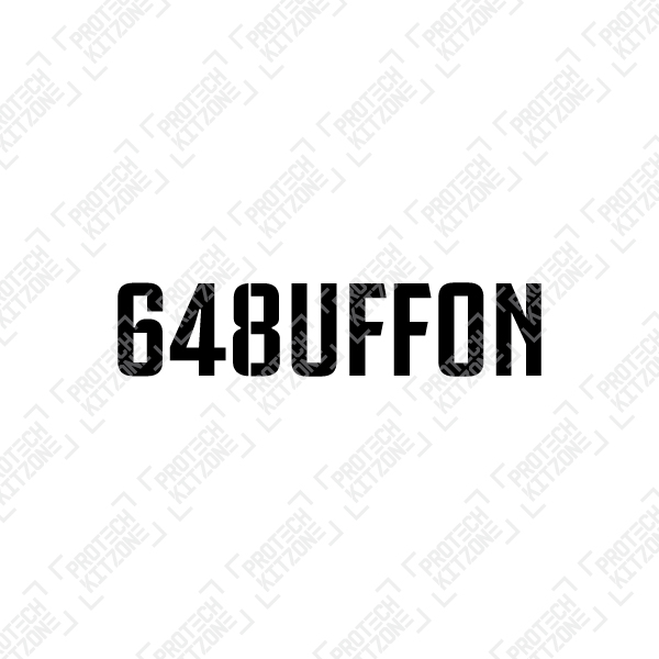 Official 648uffon Tribute Sleeve Badge - Black, Italian Serie A, 648BUFFON BK, 