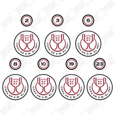 Official Copa Del Rey 2022 + Champions Badges 