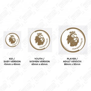 Authentic The Premier League Champions 2021/22 Gold Patch (by Avery Dennison)
