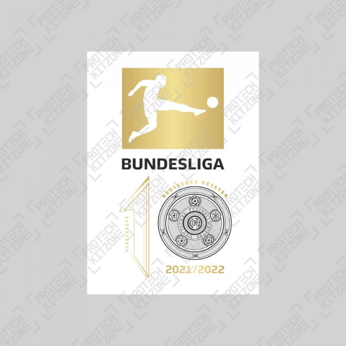 Bundesliga 22-23 Champions Sleeve Patch - 21/22 Season Winners, Official Bundesliga Badges, GERCHAMP2223, 