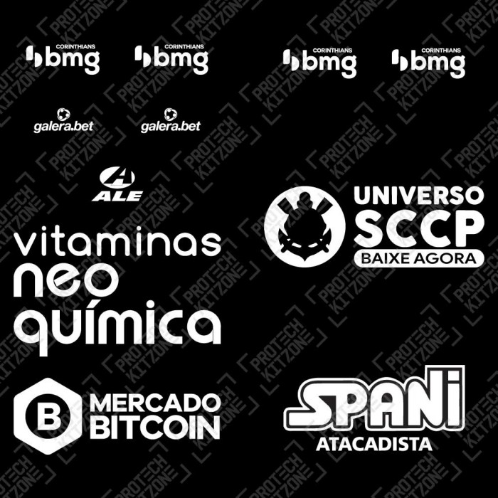 Official Corinthians 2022/23 Away Full Sponsor Set, Brazil CAMPEONATO BRASILEIRO SÉRIE A, SCCP AW SPONSOR, 