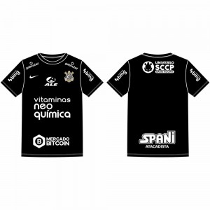 Official Corinthians 2022/23 Away Full Sponsor Set, Brazil CAMPEONATO BRASILEIRO SÉRIE A, SCCP AW SPONSOR, 
