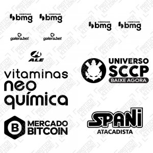 Official Corinthians 2022/23 Home Full Sponsor Set, Brazil CAMPEONATO BRASILEIRO SÉRIE A, SCCP HM SPONSOR, 