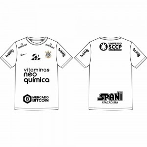 Official Corinthians 2022/23 Home Full Sponsor Set, Brazil CAMPEONATO BRASILEIRO SÉRIE A, SCCP HM SPONSOR, 
