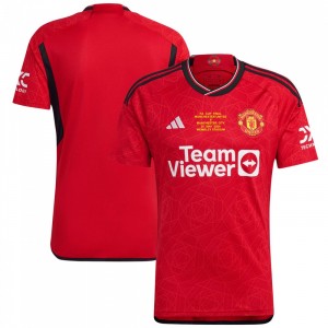 Manchester United 2023/24 Home Shirt - FA Cup Final Edition (Embroidered Match Details) 