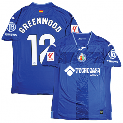 Getafe CF 2023/24 Home Shirt With Greenwood 12 (La Liga Full Set Version) 