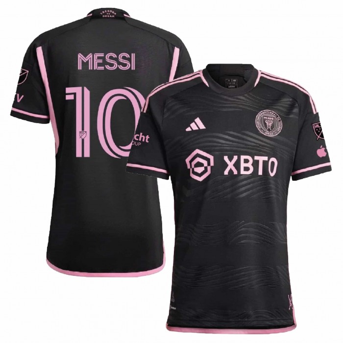 [Player Edition] Inter Miami CF 2023 Away Shirt with Messi 10 - Fullset with Patch and Sponsors 