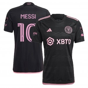 Inter Miami CF 2023 Away Shirt with Messi 10 - Fullset with Patch and Sponsors 