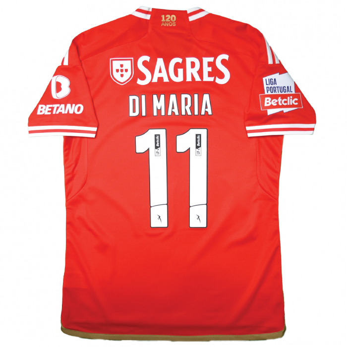 Benfica 2023/24 Home Shirt With Di Maria 11 (Liga Portugal Full Set Version) 