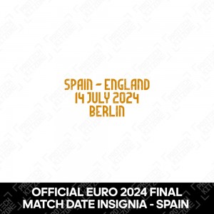 Official EURO 2024 Final Match Details - SPAIN - ENGLAND 14 JULY 2024 BERLIN