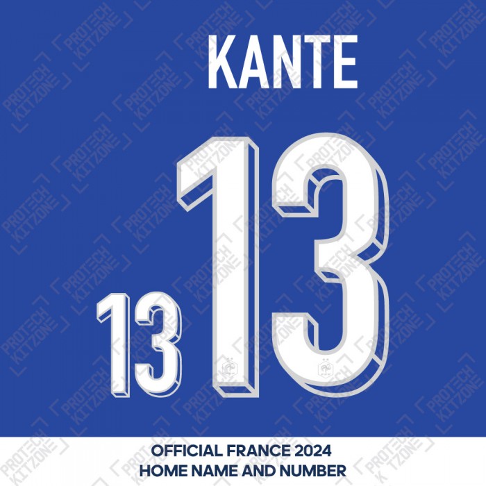 Kante 13 - Official France 2024 Home Name and Numbering