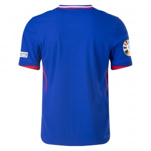 [Player Edition] France 2024 Dri Fit Adv. Home Shirt With Euro 2024 Patches + Players' Name