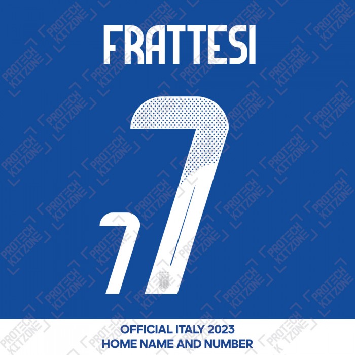 Frattesi 7 - Official Italy 2024 Home Name and Numbering 