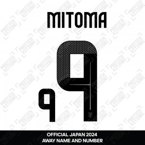 Ueda 9 - Official Japan 2024 Away Name and Numbering 