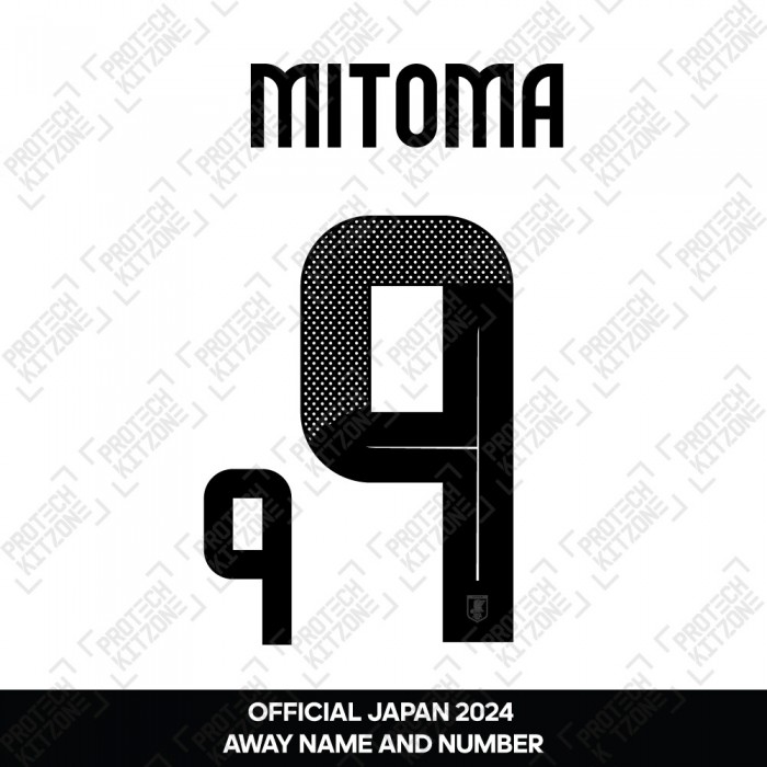 Ueda 9 - Official Japan 2024 Away Name and Numbering 