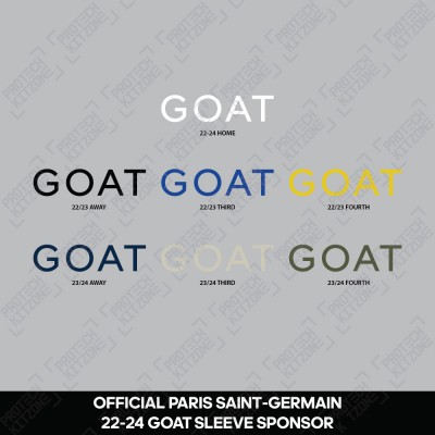 Official GOAT Sleeve Sponsor (For PSG 2022-24 Shirt) - Player Size