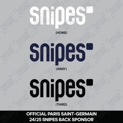 Official Snipes Back Sponsor (For PSG 2024/25 Shirt) - Player Size