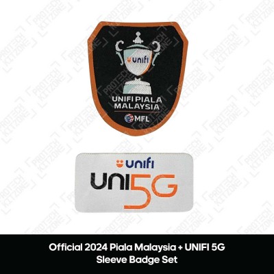 Official 2024 Piala Malaysia + UNIFI 5G Sleeve Badges