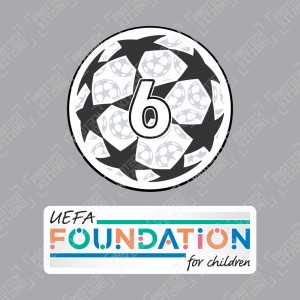 (Season 2024/25) Official Sporting iD UEFA UCL Starball BOH6 + UEFA Foundation Badge Set