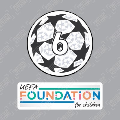 (Season 2024/25) Official Sporting iD UEFA UCL Starball BOH6 + UEFA Foundation Badge Set