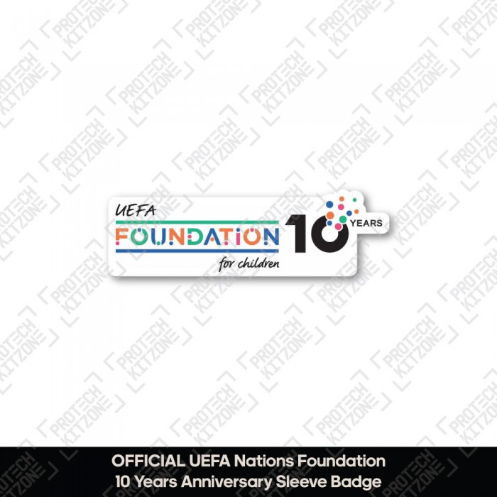 Official UEFA Foundation For Children 10 Years Anniversary Badge
