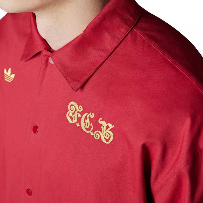 FC Bayern Munich 125th Year Anniversary Coach Jacket - Maroon