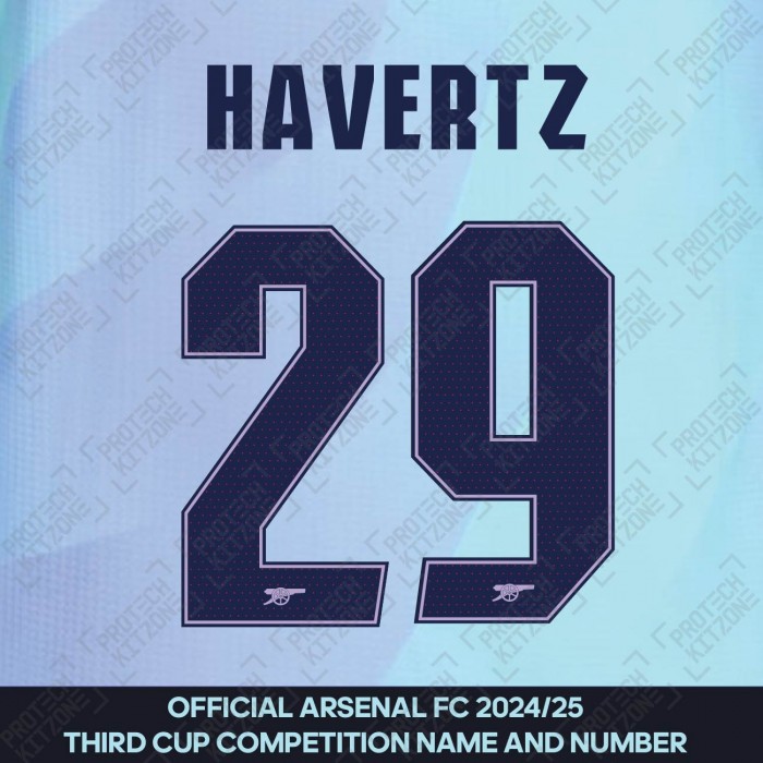Havertz 29 - Official Arsenal 2024/25 Third Club Name and Numbering