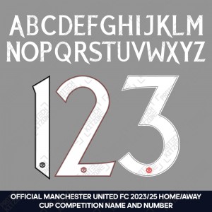 [Loose] Official Manchester United FC 2023/25 Home/Away Name and Numbering