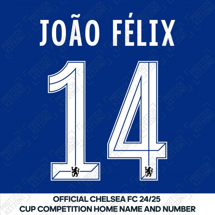 João Félix 14 (Official Name and Number Printing for Chelsea FC 24/25 Home Shirt)