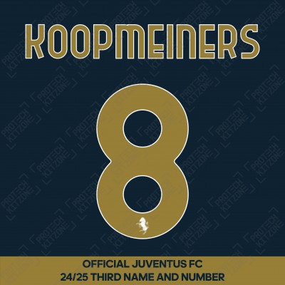 Koopmeiners 8 (Official Juventus 2024/25 Third Name and Numbering)