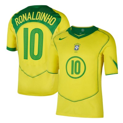 Brazil 2004 Total 90 Reissue Shirt - Ronaldinho 10