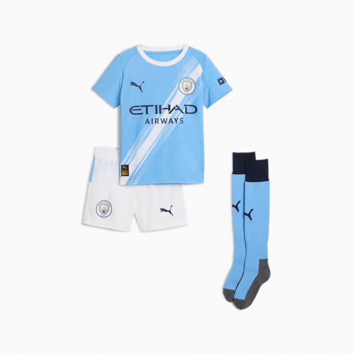 Manchester City 25/26 Home Mini Kit Kids