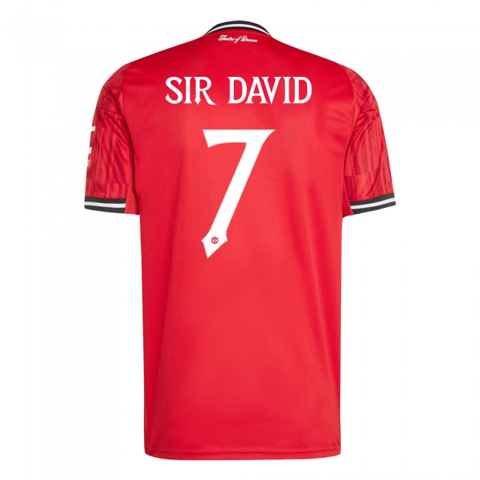 Manchester United 25/26 Home Shirt - Sir David 7 Edition