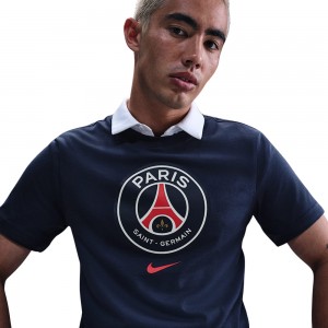 Paris Saint-Germain Soccer T-Shirt - Midnight Navy