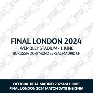 Official Final London 2024 Match Day Details Printing For Real Madrid CF 
