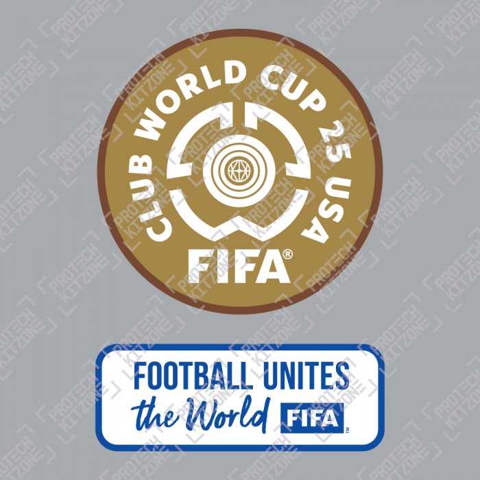 [Player Edition] Official FIFA CWC USA 2025 + Football Unites The World (White) Badges