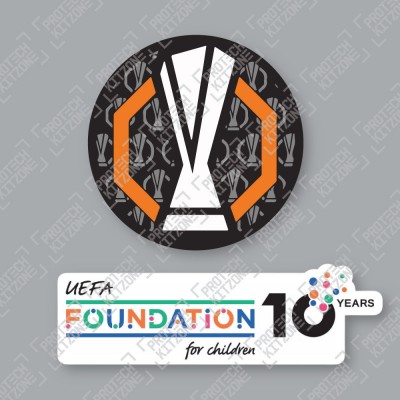 Official Sporting iD UEFA Europa League + UEFA Foundation 10yr Anniversary Badge Set