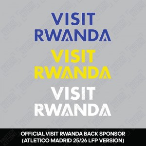 Official Visit Rwanda - Atletico de Madrid 2024/25 Back Sponsor