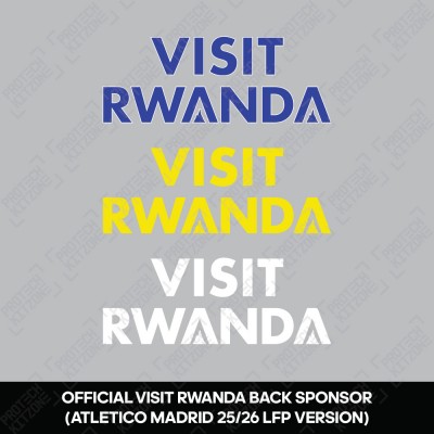 Official Visit Rwanda - Atletico de Madrid 2024/25 Back Sponsor
