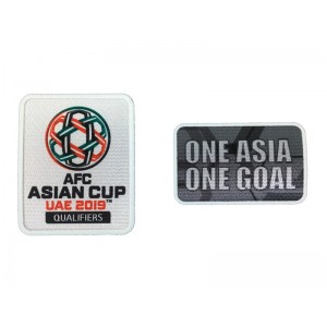Official AFC Asian Cup UAE 2019 Qualifiers + One Asia One Goal Sleeve Patches
