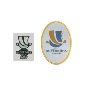 Official Supercopa De España Patch + Match Detail Printing (For FC Barcelona 2016/17 Shirt)