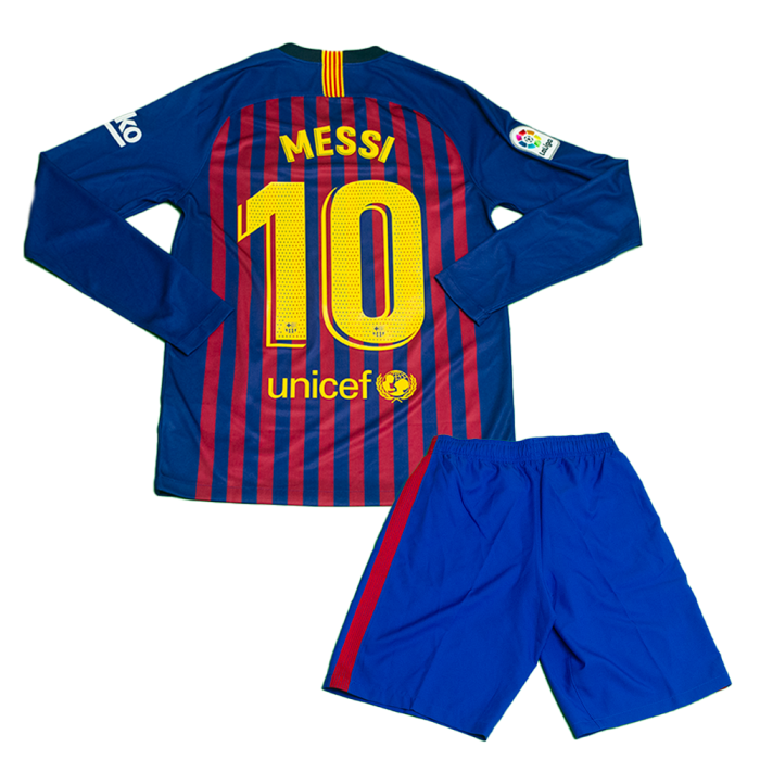 [PRE-OWNED / BNWT] BARCELONA 16/17 HOME WITH MESSI #10 AND SHORTS - S SIZE