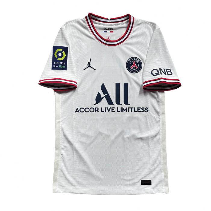 [Player Edition] PSG x Jordan 2021/22 Dri Fit Adv. Fourth Shirt With Mbappe 7 (Ligue 1 Full Set Version) 