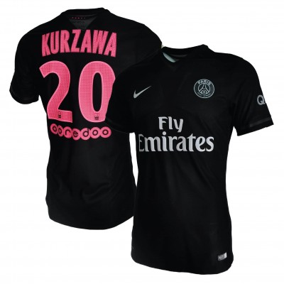 [Player Edition] Paris Saint-Germain 2015/16 Aeroswift Third Shirt With Kurzawa 20 (Ligue 1 Full Set Version) - Size L