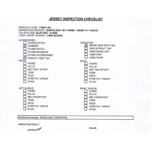 [PRE-OWNED / BNWT] BARCELONA 16/17 HOME WITH MESSI #10 AND SHORTS - S SIZE